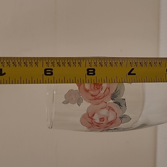 Set of 4 Handpainted Floral Crystal Wine Glasses - Picture 16 of 16